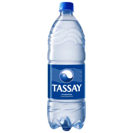 Вода питьевая TASSAY газированная, ПЭТ, 1 л