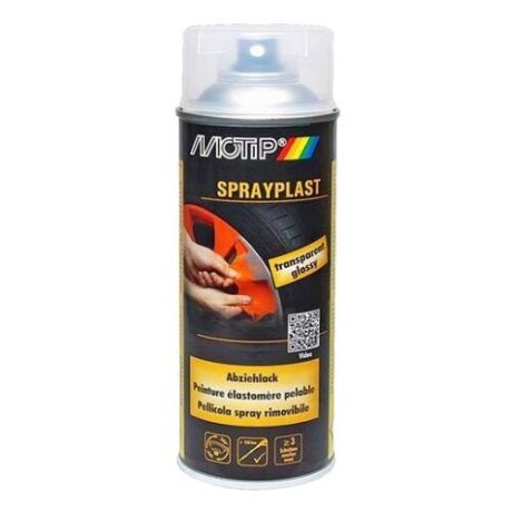 Аэрозольная автоэмаль MOTIP Sprayplast 400 мл прозрачный