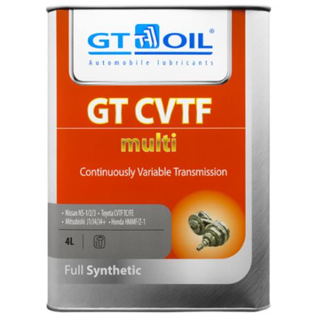 Трансмиссионное масло GT OIL CVTF Multi 4 л