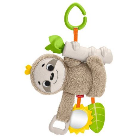 Подвесная игрушка Fisher-Price Ленивец (GHL39) бежевый/зеленый