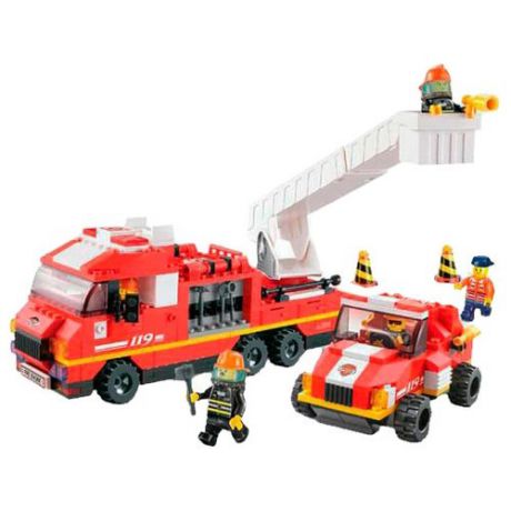 Конструктор SLUBAN Пожарные спасатели M38-B0223