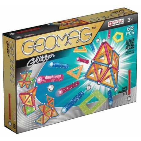 Магнитный конструктор GEOMAG Glitter 533-68