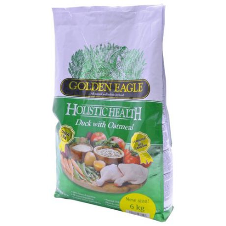 Корм для собак Golden Eagle Holistic Health Duck with Oatmeal Formula 22/13 (6 кг)