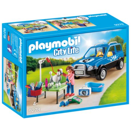 Набор с элементами конструктора Playmobil City Life 9278 Передвижной салон для собак