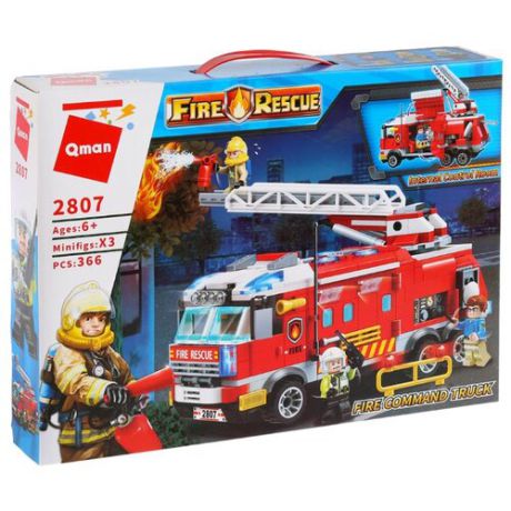 Конструктор Qman Fire Rescue 2807 Пожарная машина