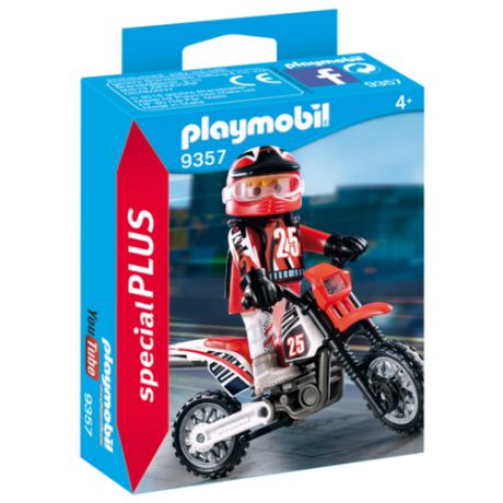 Набор с элементами конструктора Playmobil Special Plus 9357 Мотоциклист