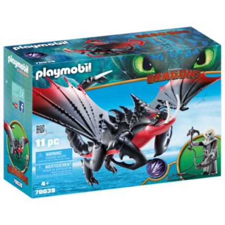 Набор с элементами конструктора Playmobil Dragons 70039 Смертолап и Гриммель