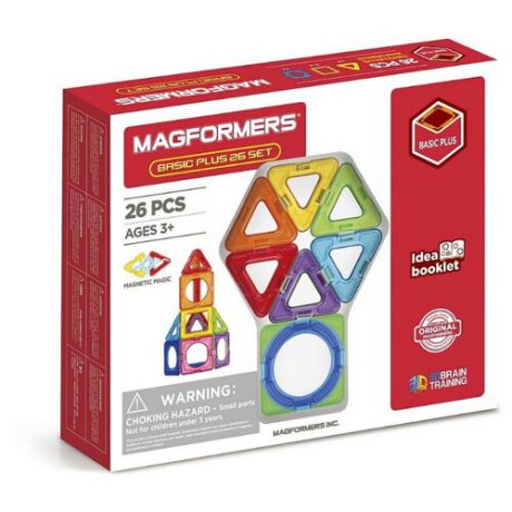 Магнитный конструктор Magformers Basic Plus 715014-26