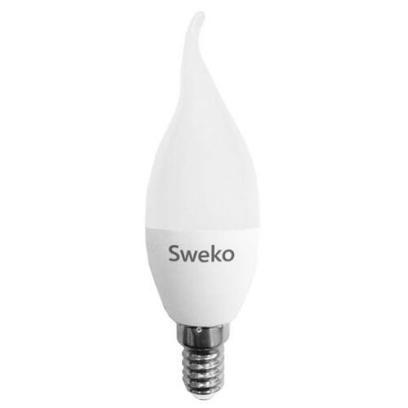 Лампа светодиодная Sweko E14, C35, 7Вт