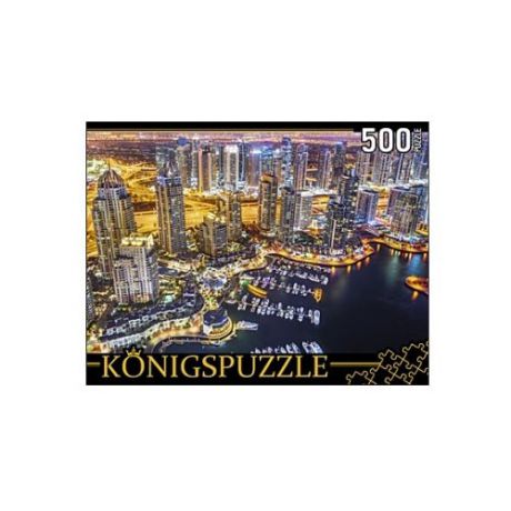 Пазл Рыжий кот Konigspuzzle Ночные огни Дубая (ГИК500-8311), 500 дет.