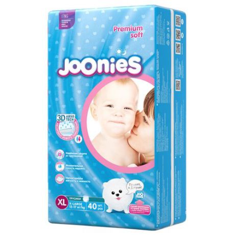 Joonies трусики XL (12-17 кг) 40 шт.