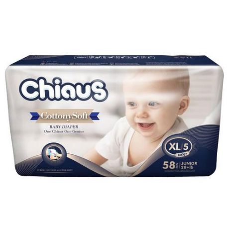 Chiaus подгузники Cottony Soft XL (13+ кг) 58 шт.