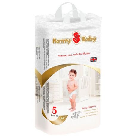 Mommy Baby подгузники 5 (12-18 кг) 40 шт.