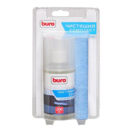 Набор Buro BU-Glcd чистящий гель+многоразовая салфетка для экрана, для ноутбука