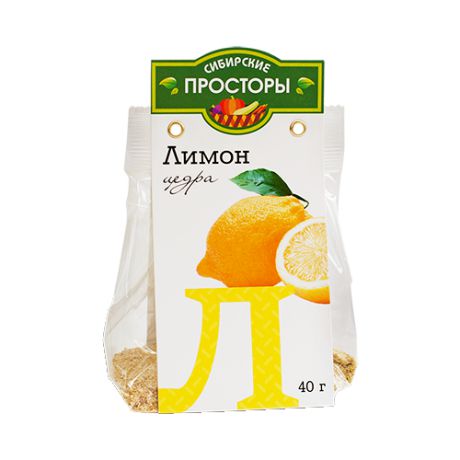 Сибирские просторы Пряность Цедра лимона молотая, 40 г