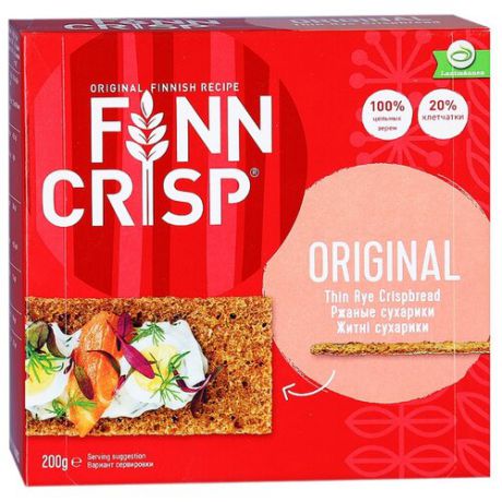 Сухарики Finn Crisp ржаные (коробка) 200 г