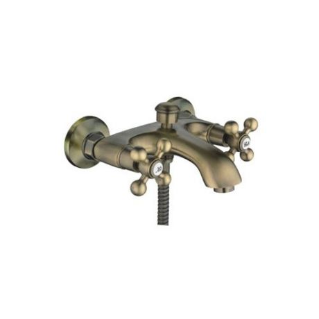 Смеситель для ванны с душем Frap H19-4 F3019-4 двухрычажный лейка в комплекте бронза