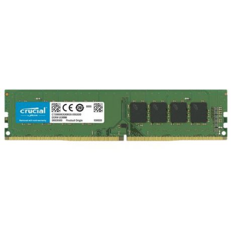 Оперативная память Crucial DDR4 2400 (PC 19200) DIMM 288 pin, 4 ГБ 1 шт. 1.2 В, CL 17, CT4G4DFS824A