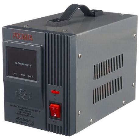 Стабилизатор напряжения однофазный РЕСАНТА ACH-2000/1-Ц (2 кВт)