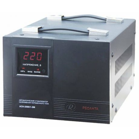 Стабилизатор напряжения однофазный РЕСАНТА ACH-2000/1-ЭМ (2 кВт)