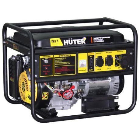 Бензиновый генератор Huter DY8000LX (6500 Вт)