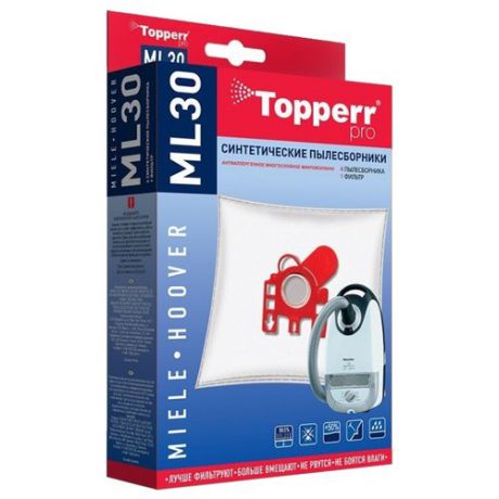 Topperr Синтетические пылесборники ML30 4 шт.