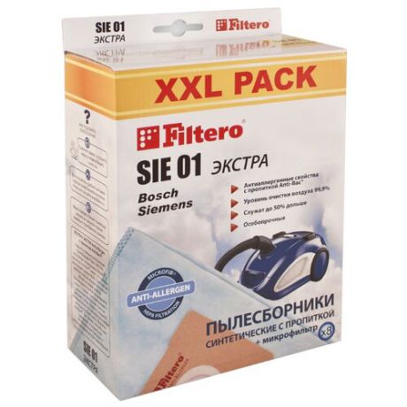 Filtero Мешки-пылесборники SIE 01 XXL Pack Экстра 8 шт.