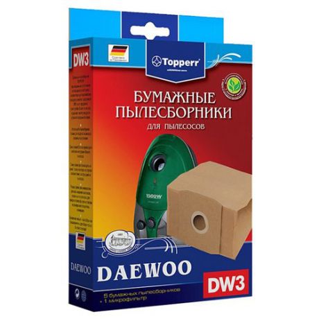 Topperr Бумажные пылесборники DW3 5 шт.