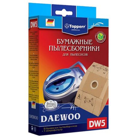 Topperr Бумажные пылесборники DW5 5 шт.