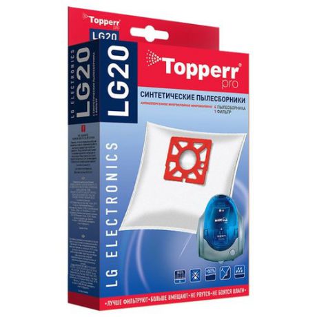 Topperr Синтетические пылесборники LG20 4 шт.