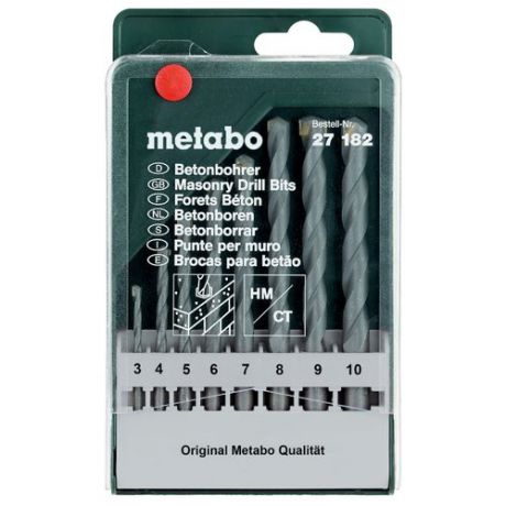 набор сверл Metabo Classic 627182000, 8 шт.