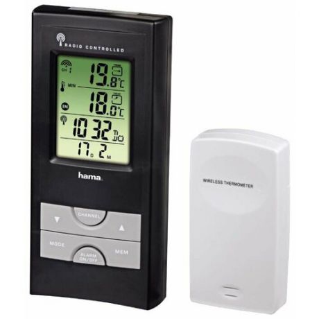 Термометр HAMA EWS-165 черный