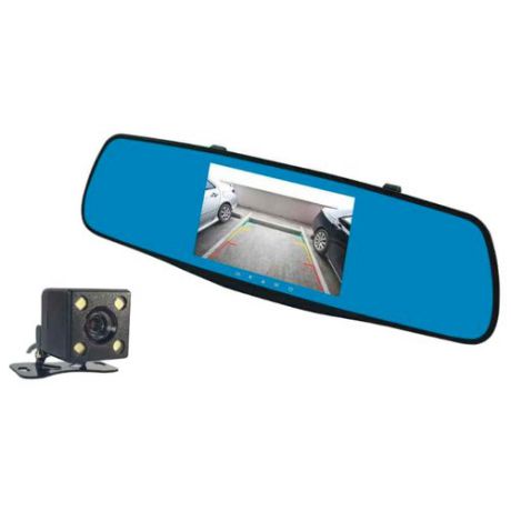 Видеорегистратор Fujida Zoom Mirror, 2 камеры черный