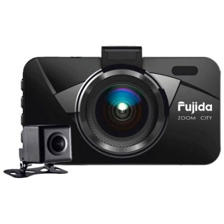 Видеорегистратор Fujida Zoom City, 2 камеры черный