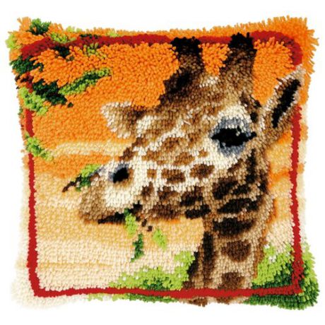 Vervaco Набор для вышивания Жираф, жующий листья 40 x 40 см (0147957-PN)