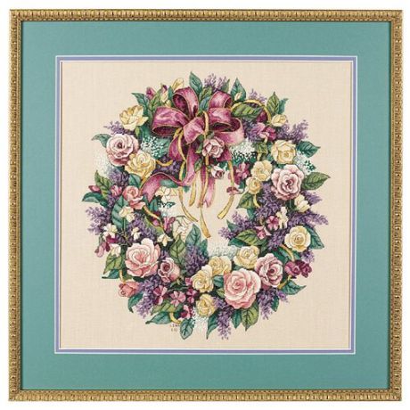 Dimensions Набор для вышивания Wreath of Roses (Венок из роз), 41 х 41 см (3837)