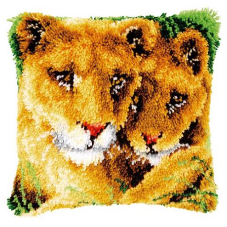 Vervaco Набор для вышивания Львица и львёнок 40 x 40 см (0147954-PN)