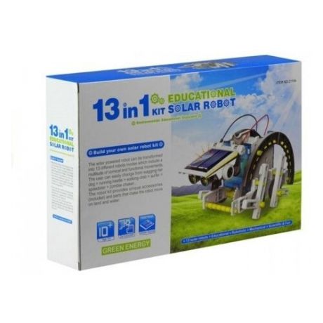 Электромеханический конструктор CuteSunlight Toys Factory Solar robot kit 13 в 1