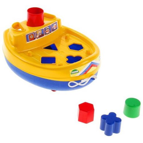 Каталка-игрушка ЛЕНА Кораблик (65630)