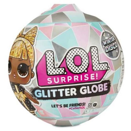 Кукла-сюрприз MGA Entertainment в шаре LOL Surprise Winter Disco Glitter Globe, 8 см, 561606, в ассортименте