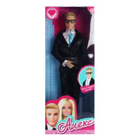 Кукла Карапуз Алекс в костюме и очках, 29 см, 99165-SA-AN