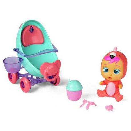Кукла IMC Toys Cry Babies Magic Tears Плачущий младенец Фэнси в комплекте с коляской, 97957