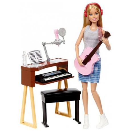 Кукла Barbie Музыкант с гитарой и синтезатором, 29 см, FCP73
