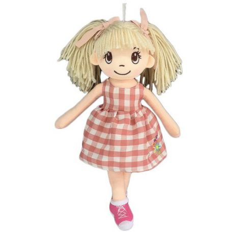 Игрушка-брелок ABtoys Кукла в клетчатом платье 30 см