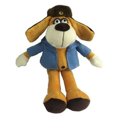 Мягкая игрушка ABtoys Собака в голубом пиджаке 15 см