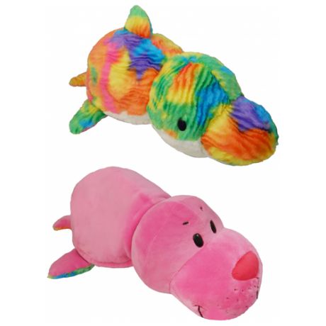Мягкая игрушка 1 TOY Вывернушка Морской котик-Радужный дельфин 20 см
