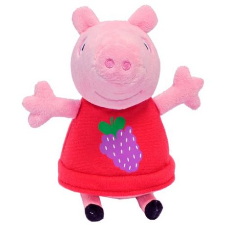Мягкая игрушка РОСМЭН Peppa pig Пеппа с виноградом 20 см