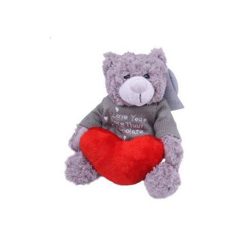 Мягкая игрушка Magic Bear Toys Мишка Рональд в свитере с сердцем 23 см
