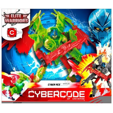 Трансформер Cybercode Cyber Ace зеленый/красный