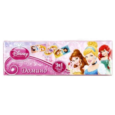 Настольная игра Умка Disney Принцессы Домино 3 в 1